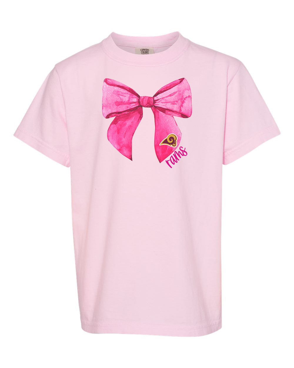 Pink Out Ross Rams Shirt - Adult -Comfort Colors