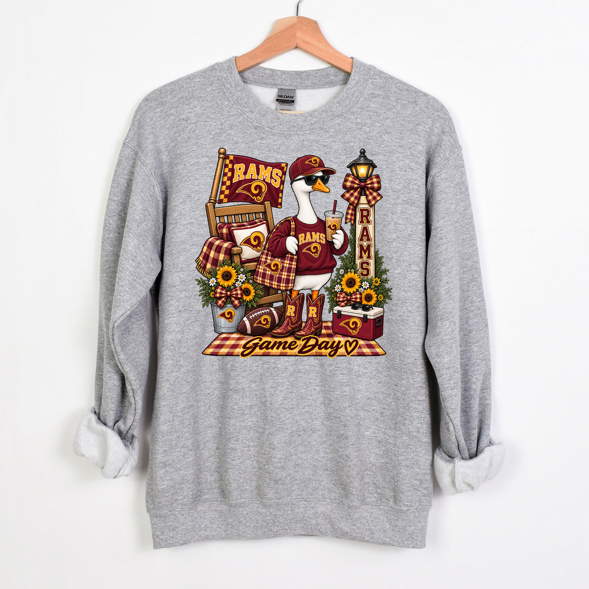 Ross Rams Porch Goose Sweatshirt- Adult