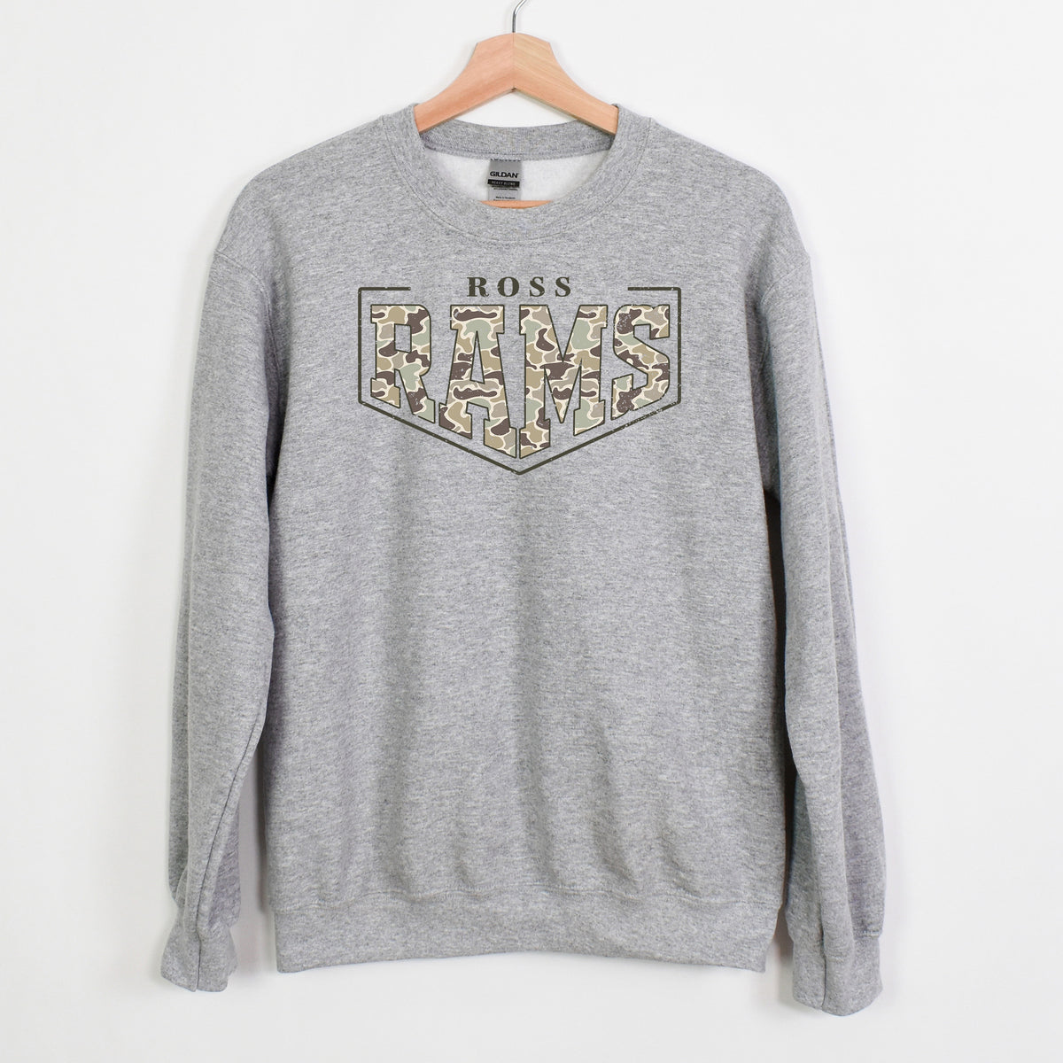 Camo Ross Rams Sweatshirt - Adult