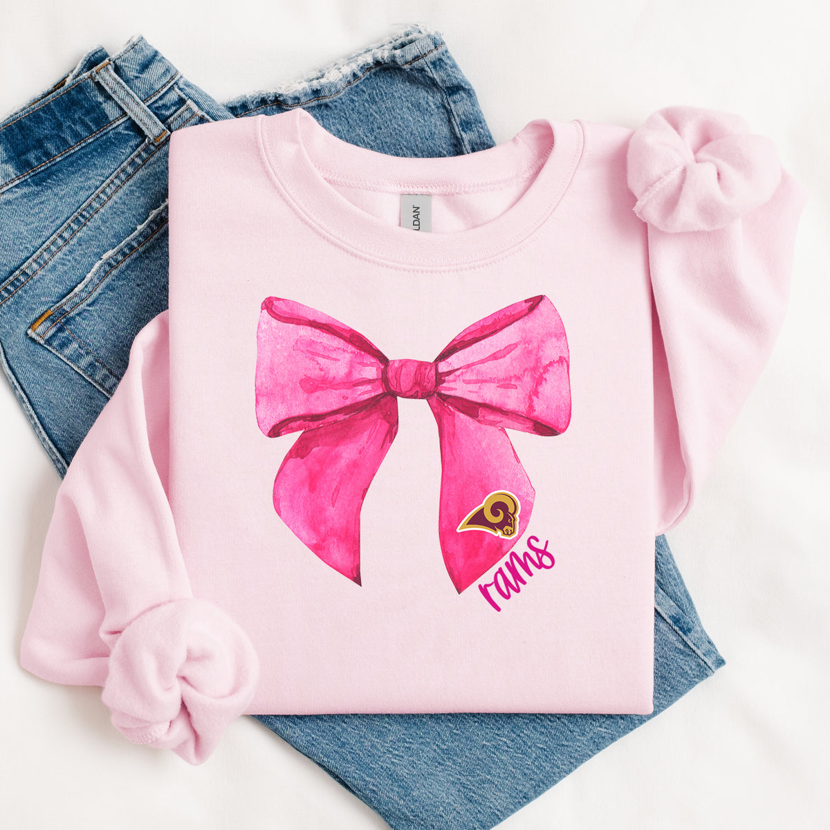 Pink Out Ross Rams Sweatshirt - Adult