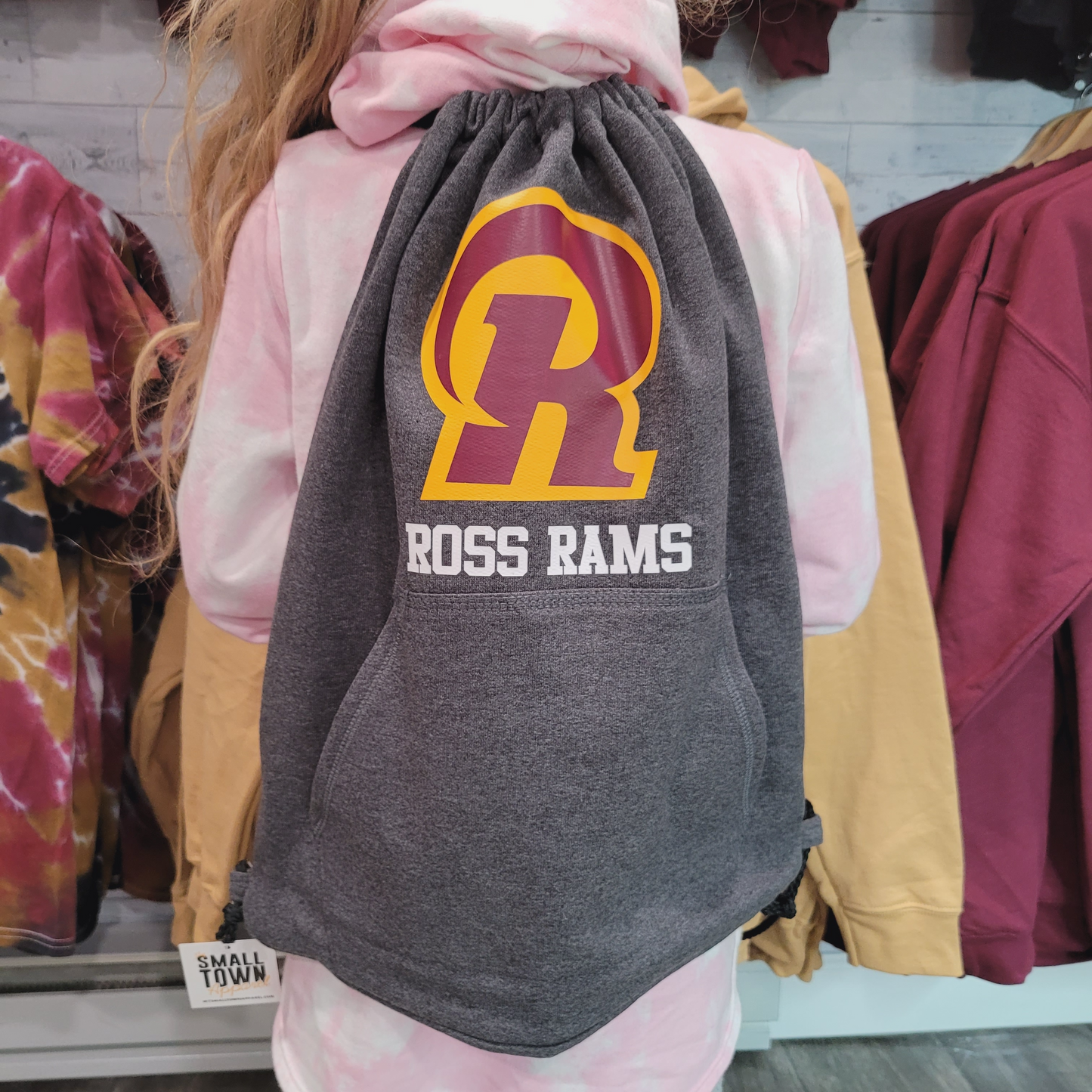 Ross Rams Sweatshirt drawstring Backpack