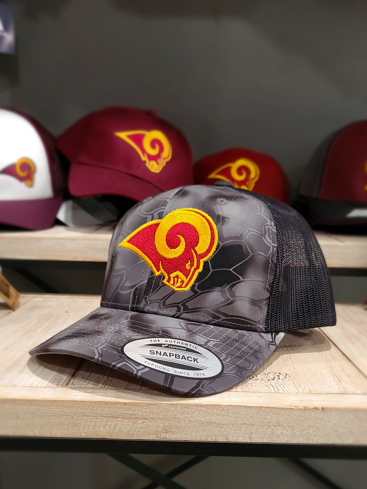 Kryptec Camo Ram Head Hat - Adjustable