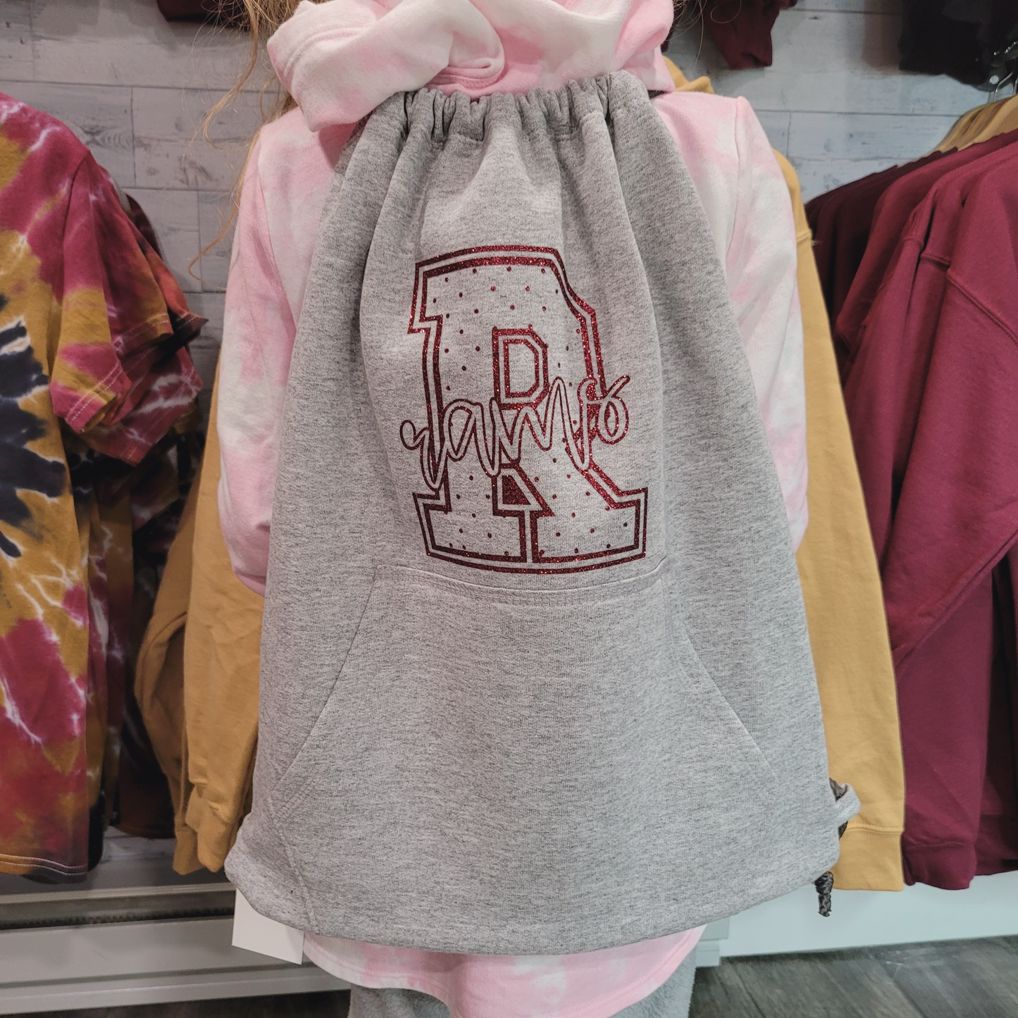 Rams Glitter Drawstring Backpack