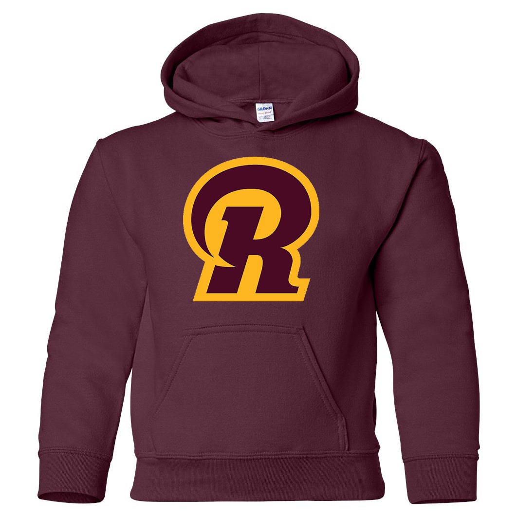 Maroon "R" YOUTH Hoodie