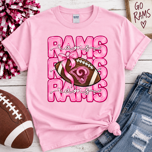 Ross Rams Pink Out Football - Adult