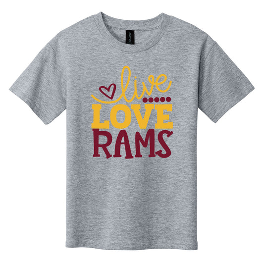 Youth - Live Love Rams Shirt