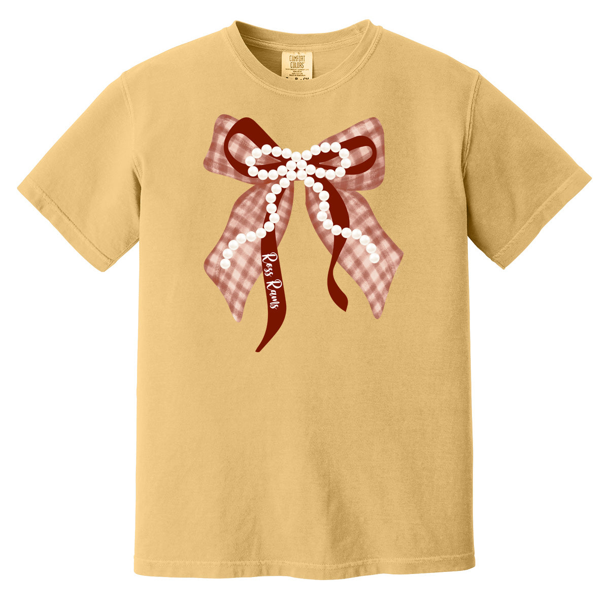 Ross Rams Plaid Bow Shirt