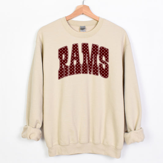 Polka Dot Rams Sweatshirt