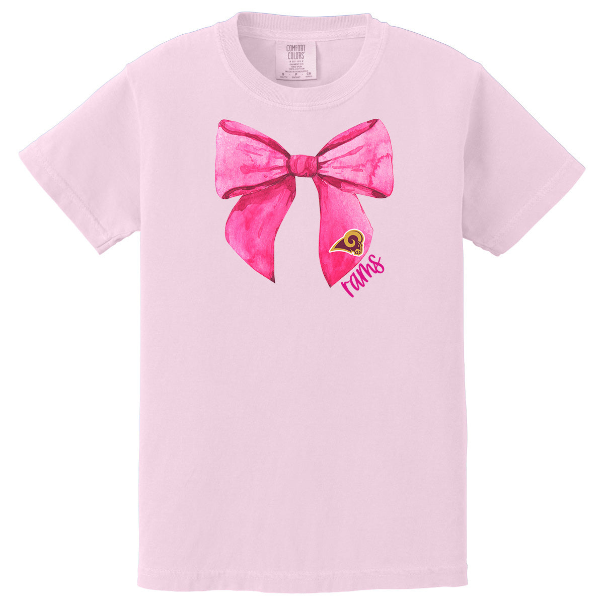 Pink Out Ross Rams Shirt - Youth