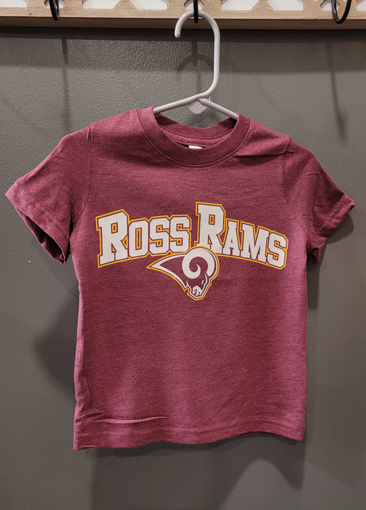 Toddler Maroon Ross Rams Shirt