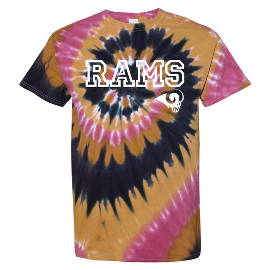 Rams Tie Dye Adult Shirt